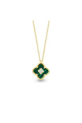 گردنبند نقره زرد زنانه 925 عیار Shiny Spectra - کد 892035437