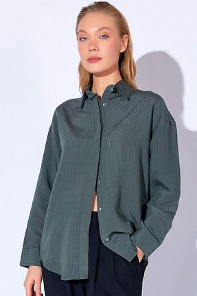 پیراهن خاکی زنانه ریلکس فیت CoolLook - کد 892040881