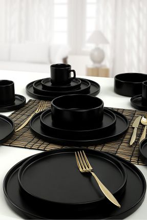 سرویس غذاخوری مشکی 4 نفره Keramika - کد 223036632