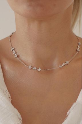 گردنبند نقره رنگی زنانه 925 عیار AŞIK ACCESSORIES - کد 892051789