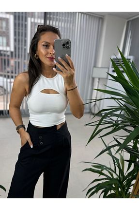 بلوز سفید زنانه ساده caddstore - کد 892066123