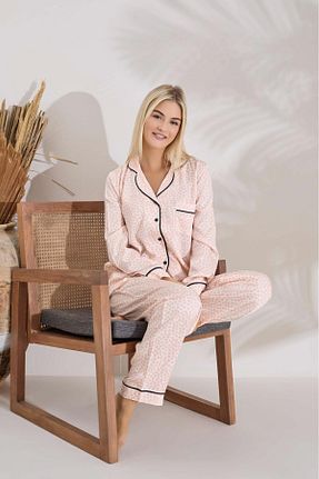 ست لباس راحتی صورتی زنانه Puantiyeli Butik - کد 892066933