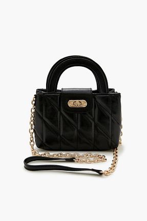 کیف دوشی مشکی زنانه چرم مصنوعی Forever 21 - کد 892466439