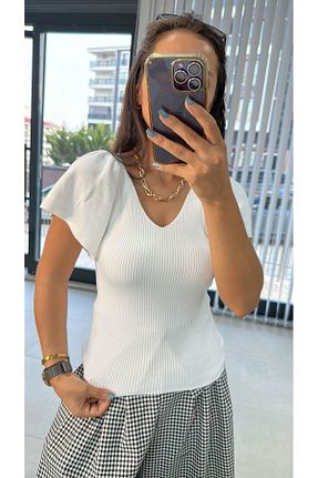 پلیور سفید زنانه caddstore - کد 892066230