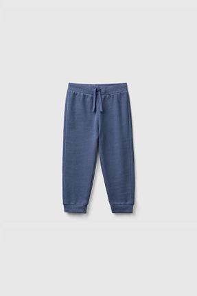 شلوار کرمگن آبی بچه گانه پاچه کش دار United Colors of Benetton - کد 870535370