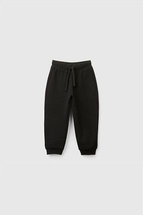 شلوار کرمگن مشکی بچه گانه پاچه کش دار United Colors of Benetton - کد 870016375