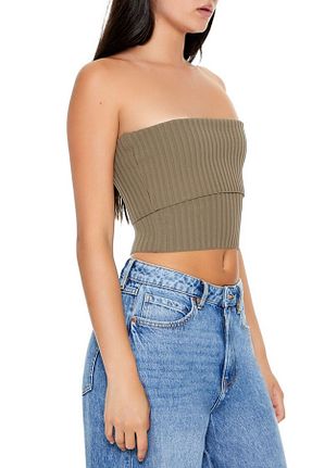 بلوز قهوه ای زنانه ساده Forever 21 - کد 892505717