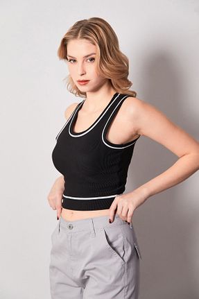 بادی مشکی زنانه یقه U Fullamoda - کد 892084876