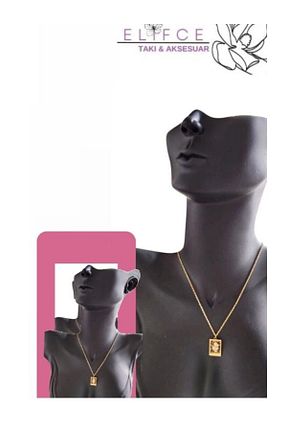 گردنبند استیل ( فولاد ) طلائی زنانه استیل (فولاد) Elifintakisi - کد 847039634