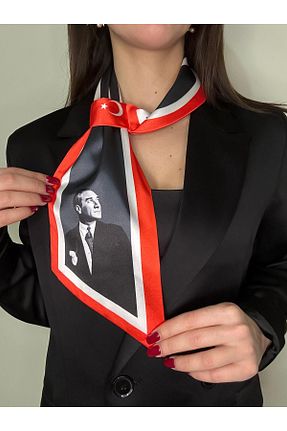 دستمال گردن طوسی زنانه پلی استر ElevaGlam - کد 888141432