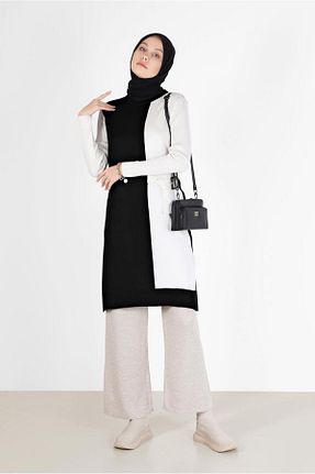 تونیک حجاب مشکی زنانه مخلوط ویسکون Alvina - کد 804409867