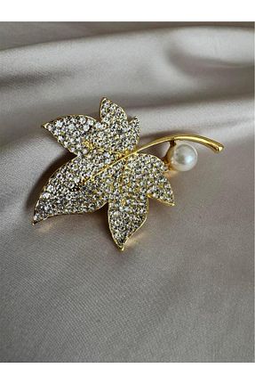 سنجاق سینه طلائی فلزی Pelin Aksesuar - کد 892227167