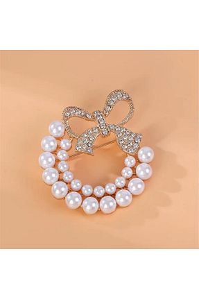 سنجاق سینه طلائی فلزی Pelin Aksesuar - کد 892230387