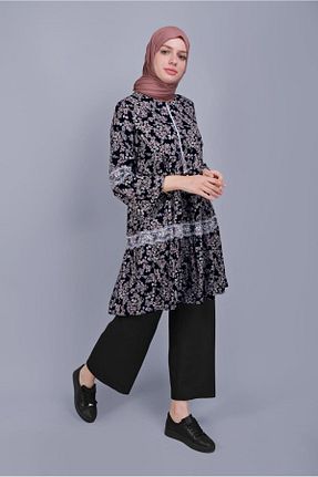 شلوار حجاب مشکی زنانه پلی استر TRENDTESETTÜR - کد 123271571