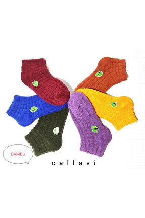 جوراب آبی زنانه بامبو CALLAVI - کد 794898829
