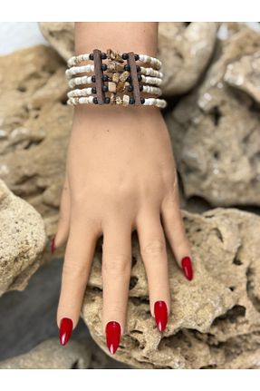 دستبند جواهر سفید زنانه منجق SEDEF TAKI - کد 892245826