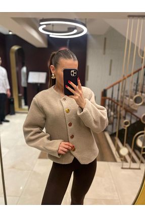 کت بژ زنانه اسلیم Özgece - کد 892250352