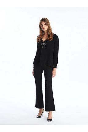 شلوار سبز زنانه الاستین LC Waikiki - کد 892269051