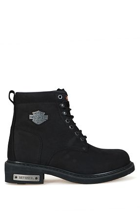 بوت / نیم بوت مشکی مردانه چرم خالص Harley Davidson - کد 316999782