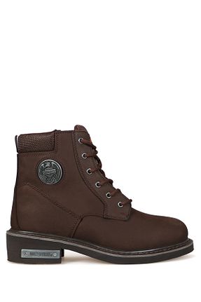 بوت / نیم بوت قهوه ای مردانه چرم خالص Harley Davidson - کد 377526790