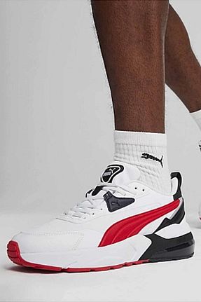 کفش اسنیکر سفید مردانه بند دار Puma - کد 807826067