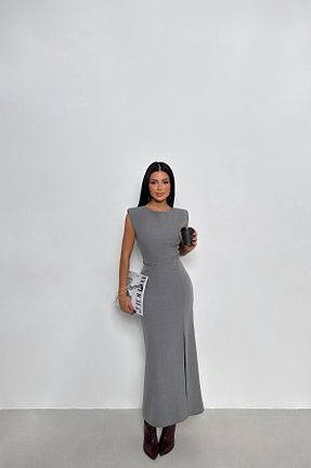 لباس طوسی زنانه بافتنی Eyyo - کد 892309508