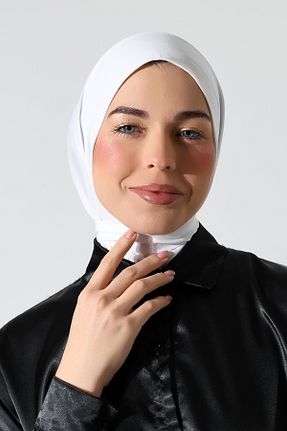 شال سفید زنانه پلی استر ihvanonline - کد 895626736