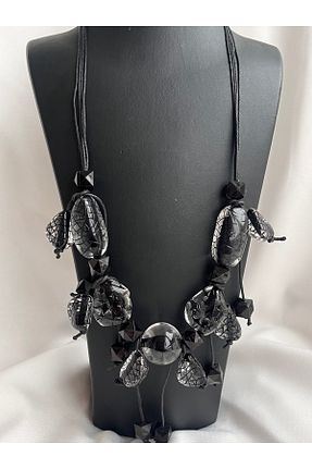 گردنبند جواهر مشکی زنانه منجق COCOSH TAKI - کد 892314601