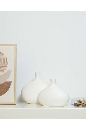 گلدان سفید سرامیک TROVE - کد 891718597