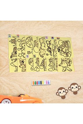 کاغذ و قلم هنری زرد HOBYGAMES - کد 893554628