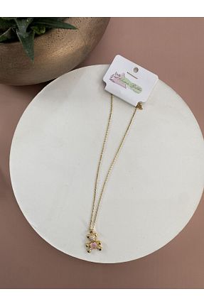 گردنبند استیل ( فولاد ) طلائی زنانه استیل (فولاد) karpuzbutiks - کد 892346948