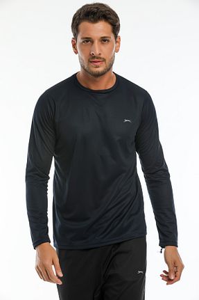 سوئیشرت سرمه ای مردانه چاپی Slazenger - کد 138013435