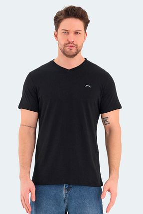 تیشرت مشکی مردانه رگولار Slazenger - کد 669402746