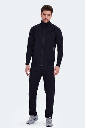ست گرمکن سرمه ای مردانه پلی استر Slazenger - کد 449612253