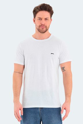 تیشرت سفید مردانه رگولار Slazenger - کد 670594874