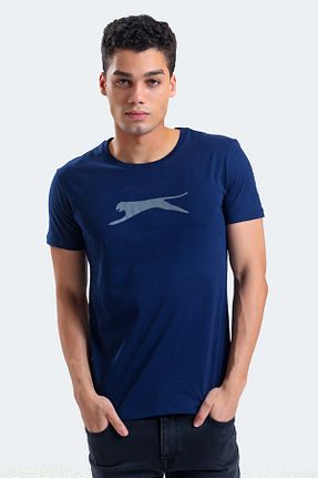 تیشرت سرمه ای مردانه رگولار Slazenger - کد 653811334