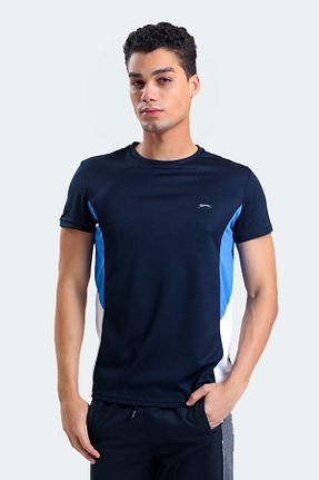 تیشرت سرمه ای مردانه رگولار Slazenger - کد 653810927