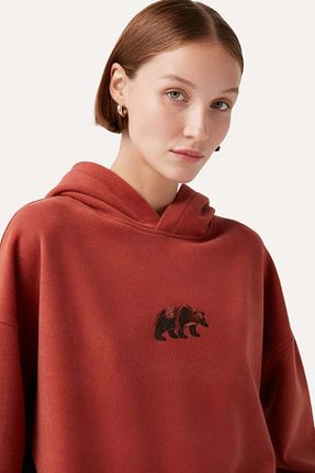 سوئیشرت نارنجی زنانه لیسانس دار	 WWF Market - کد 685374443