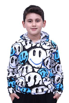 سوئیشرت آبی بچه گانه طرح دار FYK KİDS - کد 261495973