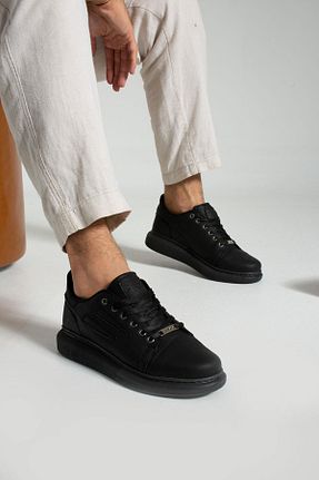 کفش اسنیکر مشکی مردانه بند دار L.A Polo - کد 775566732