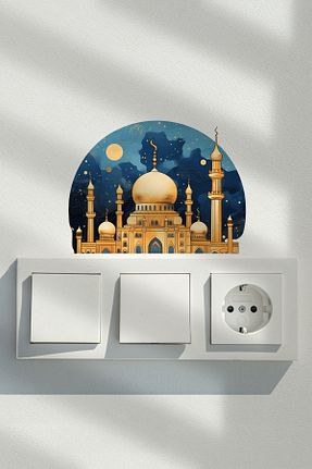 استیکر دیوار سرمه ای MSticker - کد 892363127