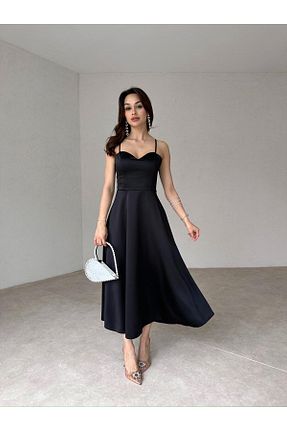 لباس مجلسی و فارغ التحصیلی مشکی زنانه کرپ Mooi Butik - کد 893574160