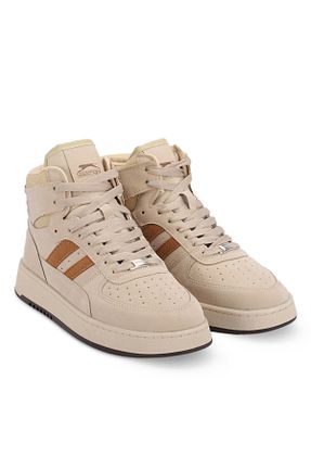 کفش اسنیکر بژ زنانه بند دار Slazenger - کد 771221827