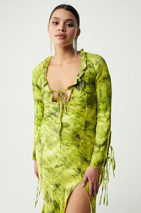 لباس زرشکی زنانه بافتنی GRIMELANGE - کد 885385218