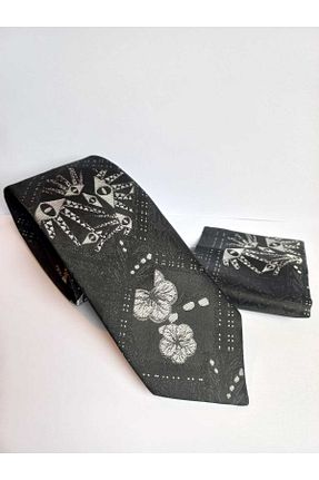 کراوات مشکی مردانه پلی استر Kravatistan - کد 892391231