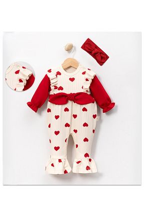 سرهمی خواب قرمز بچه گانه پنبه ای Bulut Baby - کد 891971563