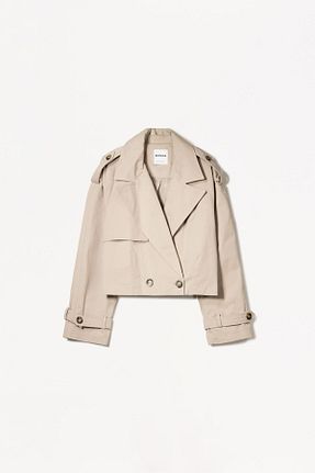 کاپشن بژ زنانه پنبه ای Bershka - کد 892411474