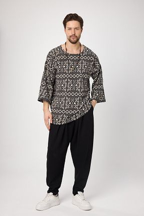 سوئیشرت مشکی مردانه Etnik BABBOSS - کد 892440033
