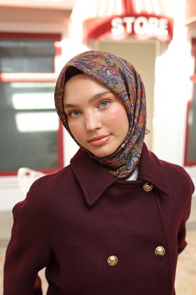 دستمال گردن سبز زنانه پنبه ای Silk Home - کد 892422149