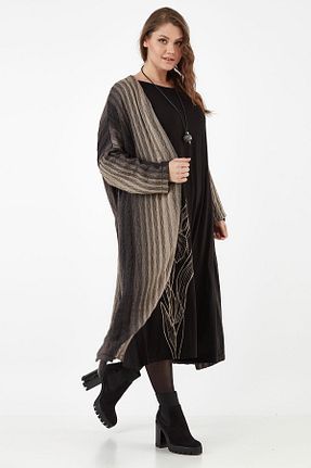 لباس سایز بزرگ طوسی زنانه ویسکون Zedd+ Plus - کد 73561939